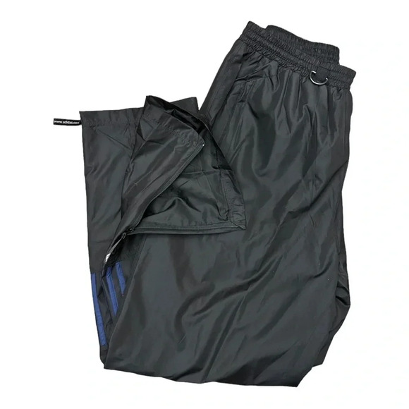 Vintage 90s Embroidered Men's Black Adidas Track Pants Size: L - Picture 3 of 9